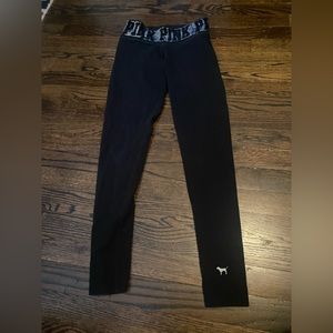 Sequin VS Pink Wide Ban Leggings